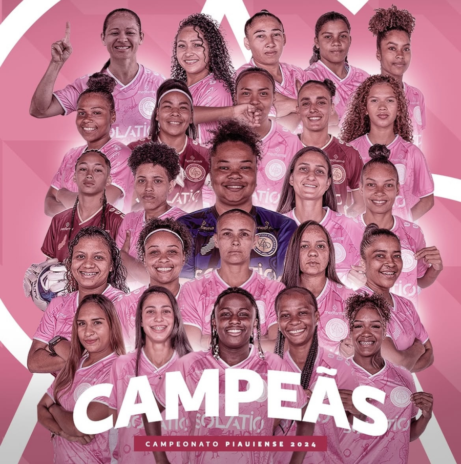 Atlético Piauiense vence de virada o Tiradentes e é campeão estadual de futebol feminino de 2024